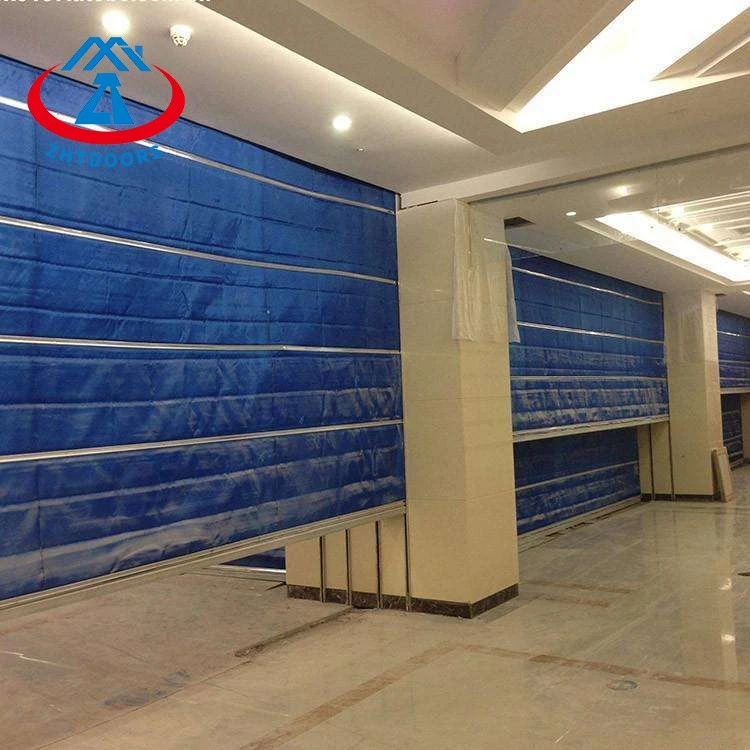 fire curtain with egress door fire curtain with egress door